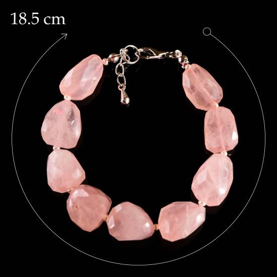 Pink quartz bracelet 9